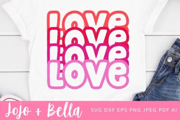 Love Love Love SVG for Embroidery Projects